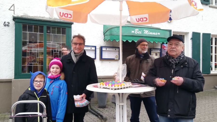 Die Bensberger waren schon am Gründonnerstag, dem Markttag, vor Ort: